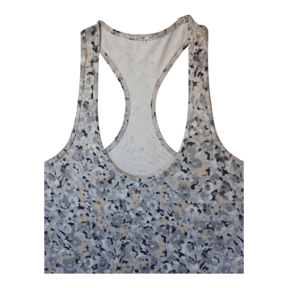 Lululemon Sz 8 Not So Petite Fleur Cool Racerback Knit Tank Top - Picture 2 of 5